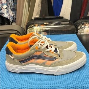 Vans Wayvee Gray and Orange Casual Sneakers